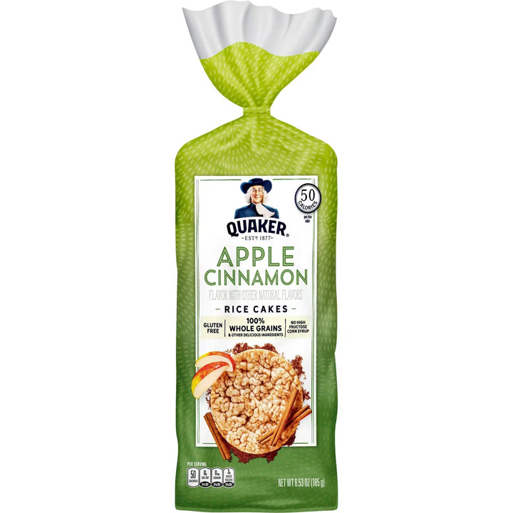 Quaker Apple Cinnamon Rice Cakes (4.47 oz) - Papaya Express