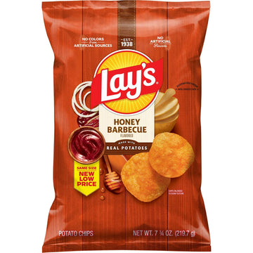 Lay's Honey Barbecue Flavored Potato Chips (7.75oz) - Papaya Express