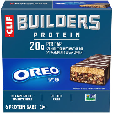 Clif Builders Oreo Flavored Protein Bars (2.4oz/6ct) - Papaya Express