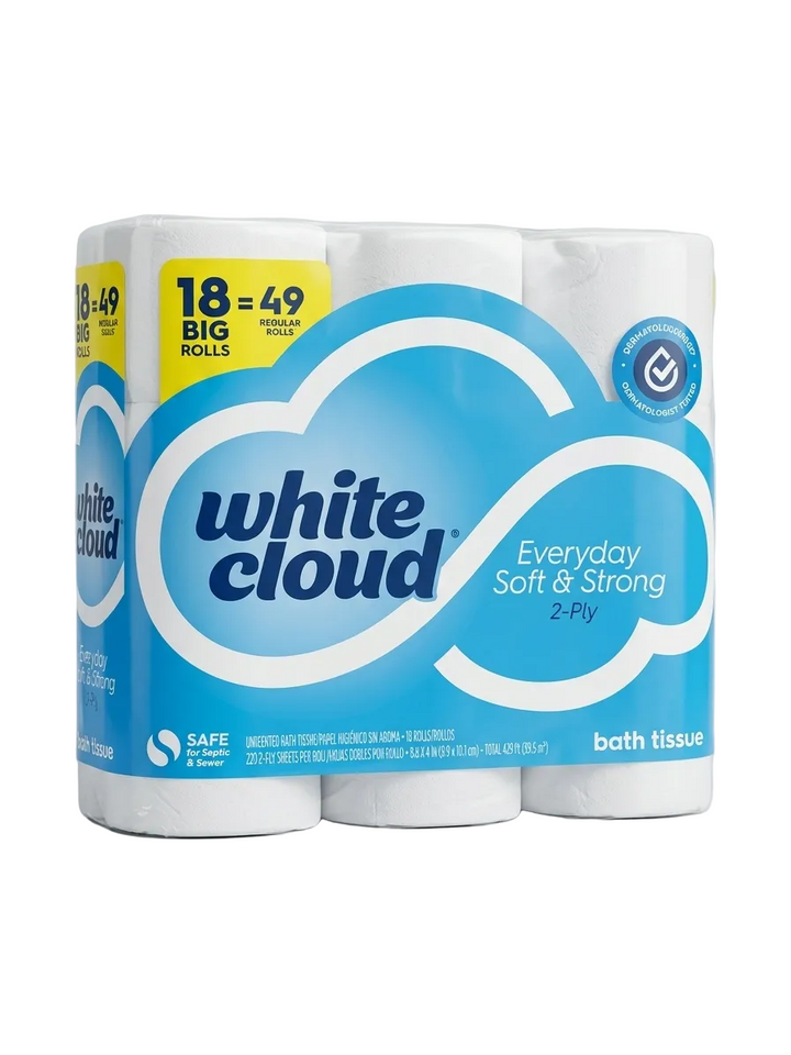 White Cloud Premium Bath Tissue (18 roll)