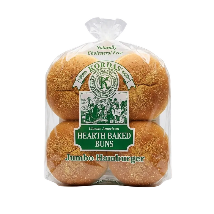 Kordas Hearth Baked Jumbo Hamburger Buns