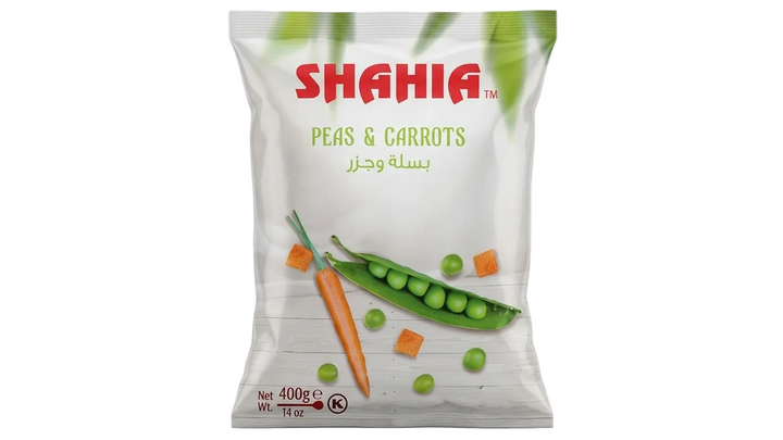 SHAHIA FROZEN PEAS & CARROTS 400G