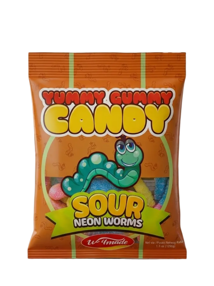 wellmade Gummies Sour Neon Warms (125g) - Papaya Express