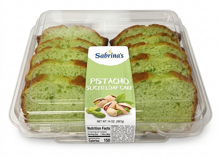 Sabrina's Cake Loaf Sliced Pistachio(14oz)