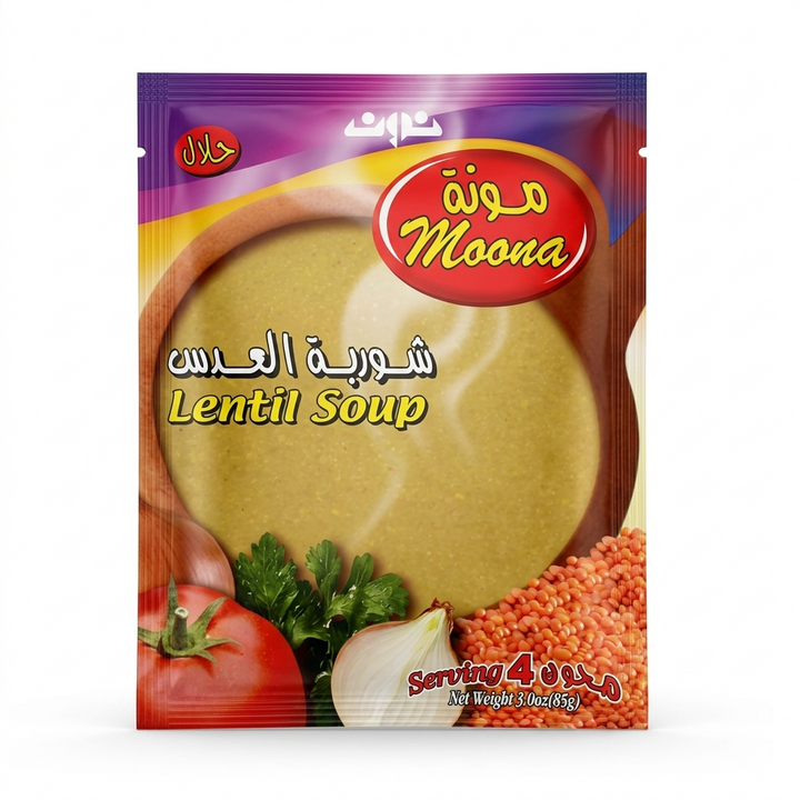 Moona Lentil Soup (3 oz) - Papaya Express