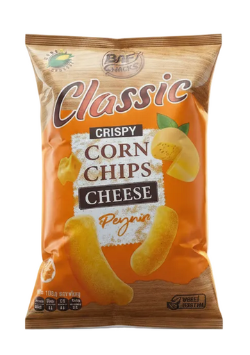 Bafi Snacks Classic Crispy Corn Chips Cheese (120 g) - Papaya Express
