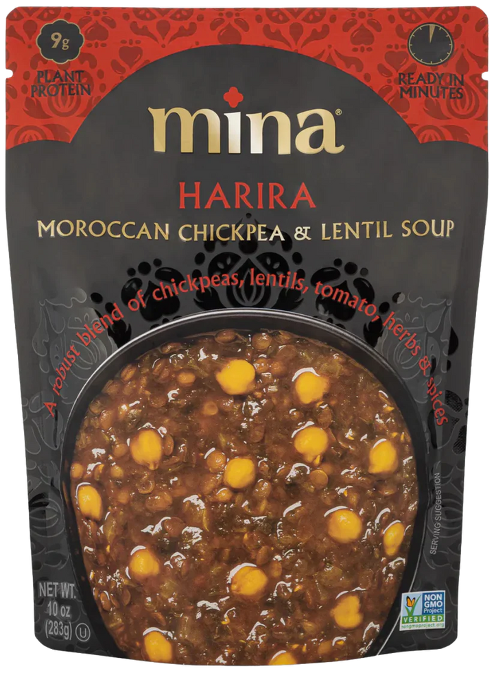 Mina Harira Moroccan Chickpea & Lentil Soup (10 oz) - Papaya Express