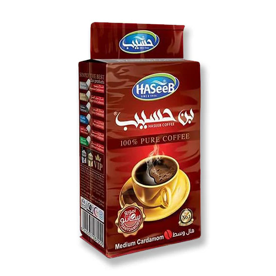 HASEEB COFFEE MEDIUM CARDAMON -RED (500G)