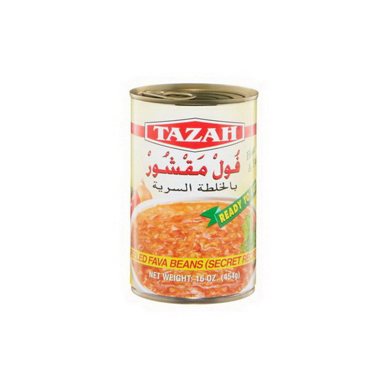 Tazah Peeled Fava Beans (Secret Recipe) (16OZ) - Papaya Express