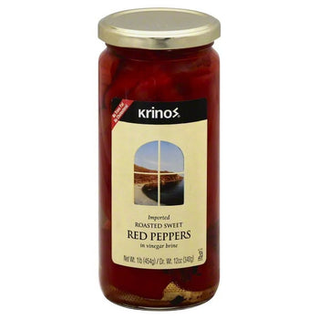 KRINOS ROASTED SWEET RED PEPPERS(350G) - Papaya Express