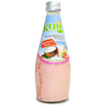 Kuii Drinks Coconut Milk with Nata de Coco Strawberry (290mL) - Papaya Express