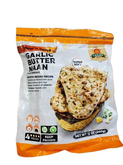 Laxmi Garlic Buter Naan 4pk - Papaya Express