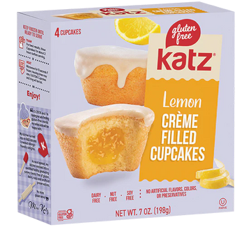 Katz Lemon Creme Filled Cupcakes (4CT) - Papaya Express
