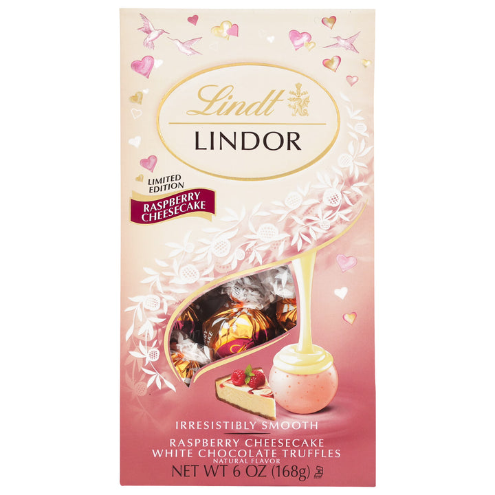 Lindt Lindor Raspberry Cheesecake Truffles (5.1 oz) - Papaya Express