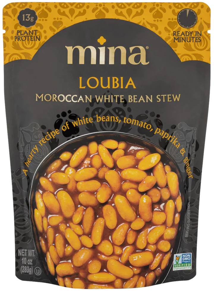 Mina Loubia Moroccan White Beans (10 oz) - Papaya Express