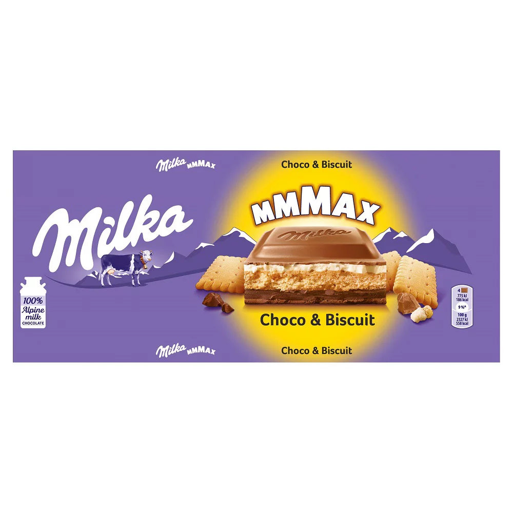 MILKA CHOCO AND BISCUIT -MAX BAR (300G) - Papaya Express