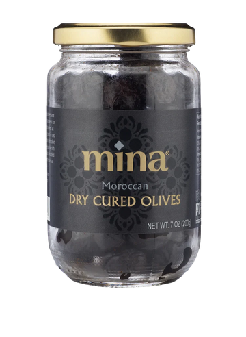 Mina Dry Cured Black Olives (7 oz) - Papaya Express