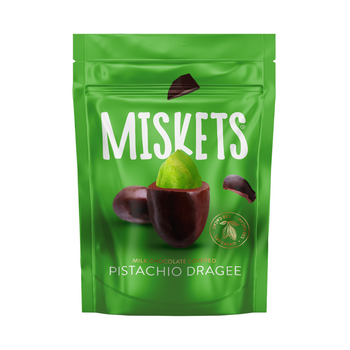 Miskets Milk Chocolate Pistachio Dragee (70g) - Papaya Express