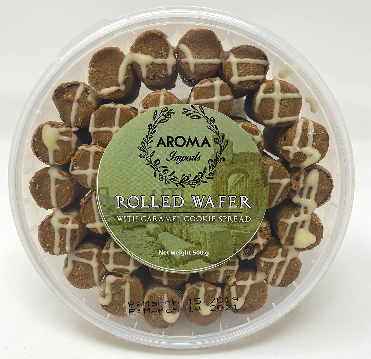 Aroma Biscoff Halva Rolled Wafers ( 500 G ) - Papaya Express