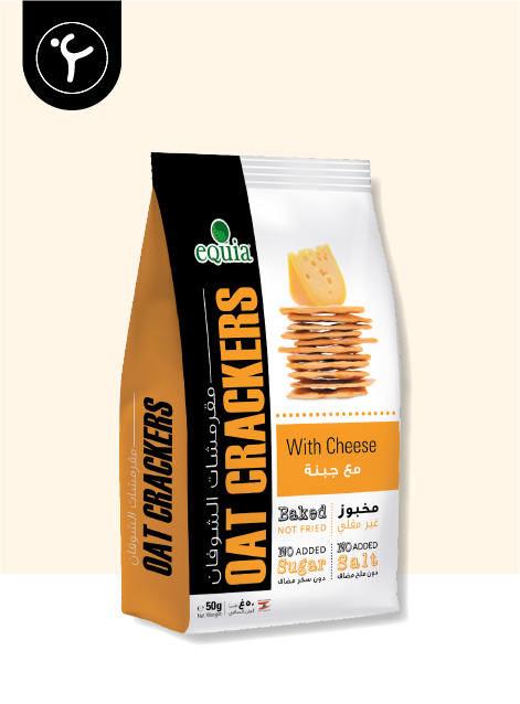 Equia Oat Crackers Cheese Flavor (200g)