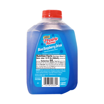 Prairie Farms Blue Raspberry Drink (1 Quart) - Papaya Express