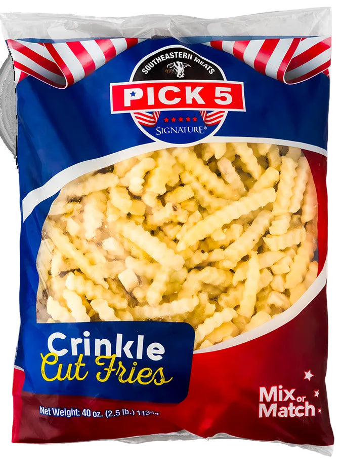 PICK 5 SIGNATURE CRINKLE CUT FRIES (2.5LB)