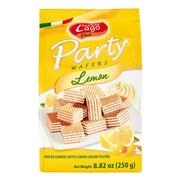 Lago Lemon Party Wafers (250g) - Papaya Express