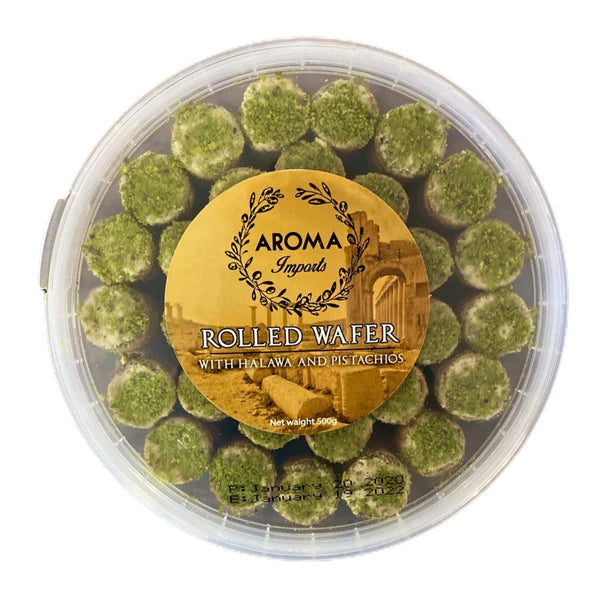 Aroma Halva Rolled Wafers ( 500 G ) - Papaya Express