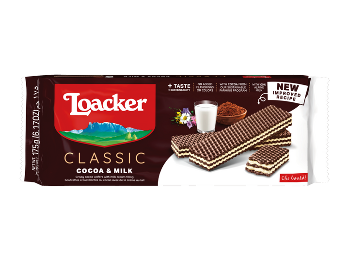 Loacker Classic Cocoa & Milk (175G) - Papaya Express