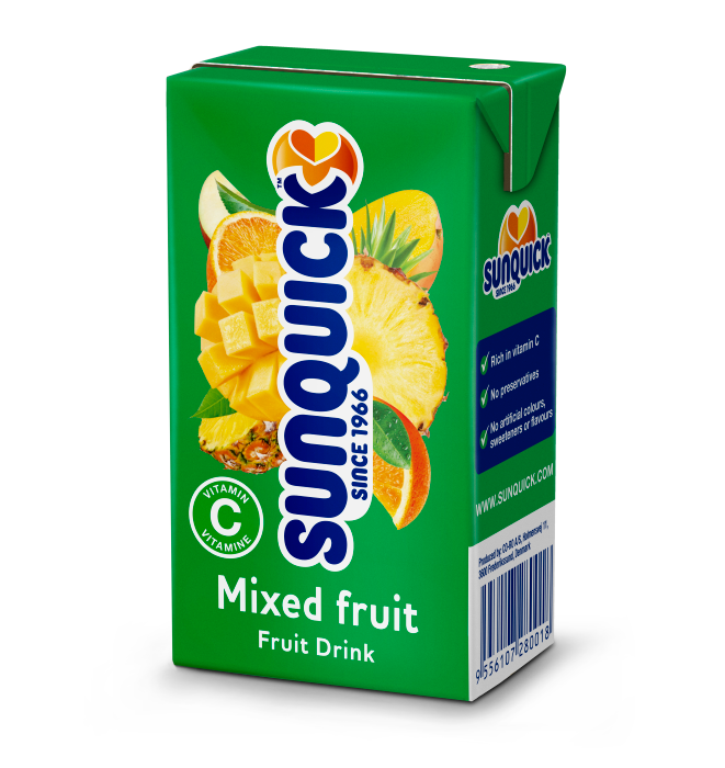 Sunquick  Mixed Fruit Straw Pack Drink ( 35 Ct ) - Papaya Express