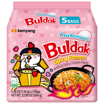 SamYang Noodles Carbo Spicy Chicken Ramen (5pck x 4.5oz) - Papaya Express
