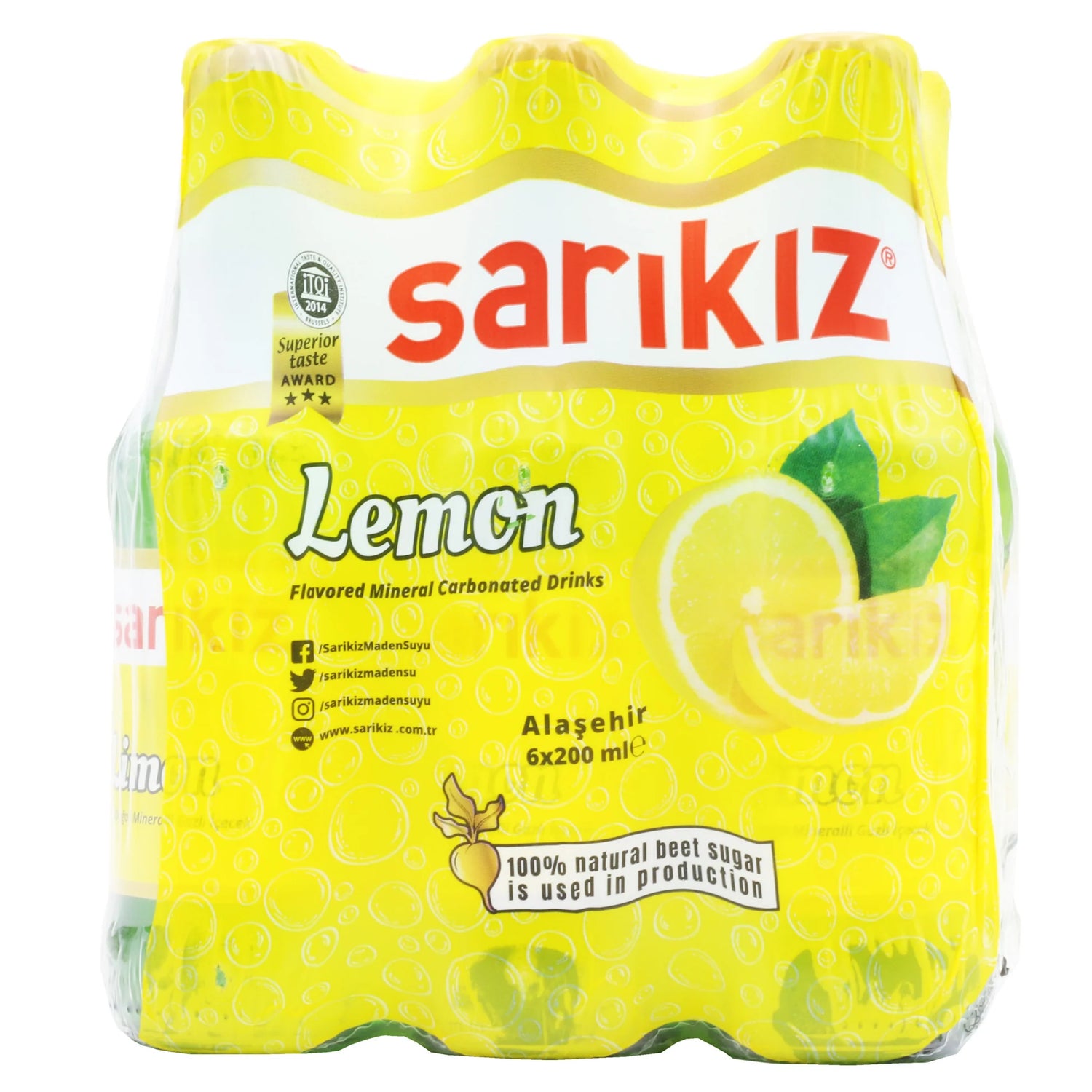 Sarikiz Lemon Sparkling Water (6CT) - Papaya Express