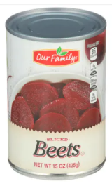 Our Family Sliced Beets (425g) - Papaya Express