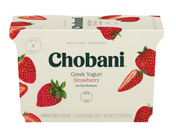 Chobani Strawberry Greek Yogurt (4 cups) - Papaya Express