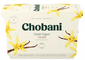 Chobani Vanilla Greek Yogurt (4 cups) - Papaya Express