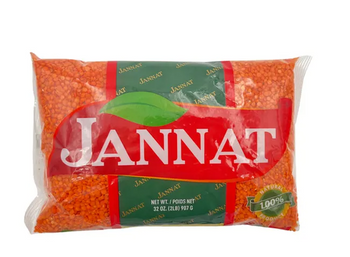 JANNAT Red Lentils(2 LB) - Papaya Express