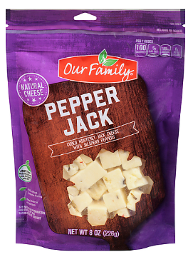 Our Family Pepper Jack Cheese (8oz) - Papaya Express