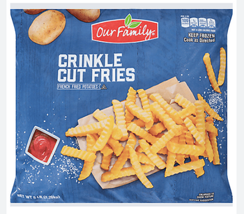 Our Family Crinkle Cut Fries (5 LB) - Papaya Express