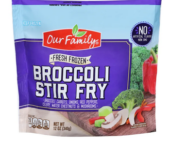 Our Family Broccoli Stir Fry, Fresh Frozen (12oz) - Papaya Express