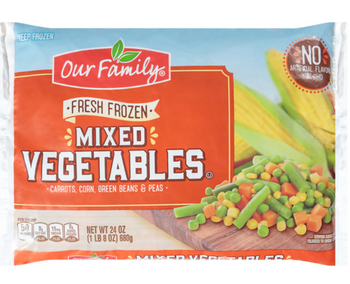 Our Family Frozen Mixed Vegtables (24oz) - Papaya Express