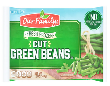 Our Family Frozen Cut Green Beans (12oz) - Papaya Express