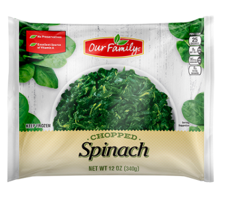 Our Family Frozen Chopped Spinach (12oz) - Papaya Express