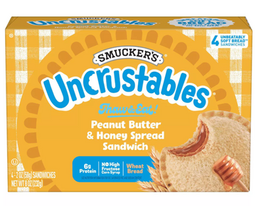 Smucker's Uncrustables Frozen Peanut Butter & Honey Spread Sandwich (4ct) - Papaya Express