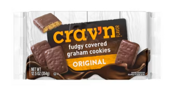 Crav'n Original Fudgy Covered Graham Cookies (13oz) - Papaya Express