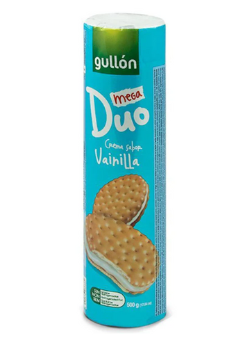 Gullon Mega Dueto Cookies Vanilla Flavor (17.6 oz) - Papaya Express