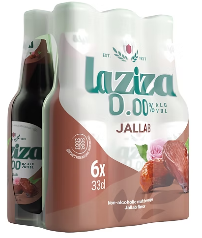 Laziza Non Alcoholic Drink Jallab Flavor (6 pk) - Papaya Express