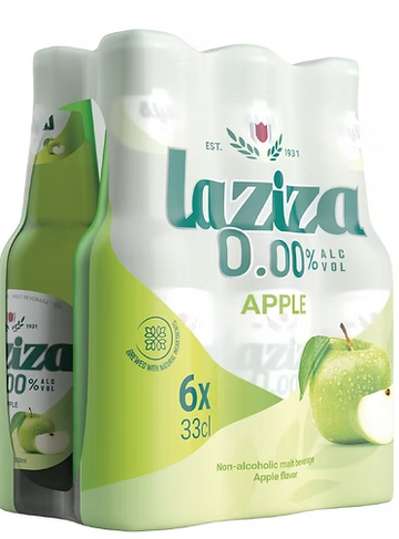 Laziza Non-Alcoholic Drink- Apple (6 PCK) - Papaya Express