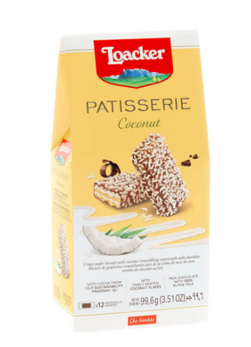Loacker Patisserie Coconut Individually Wrapped Specialties (3.51 oz) - Papaya Express