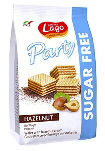 Lago Party Wafers Sugar-Free Hazelnut (250G) - Papaya Express