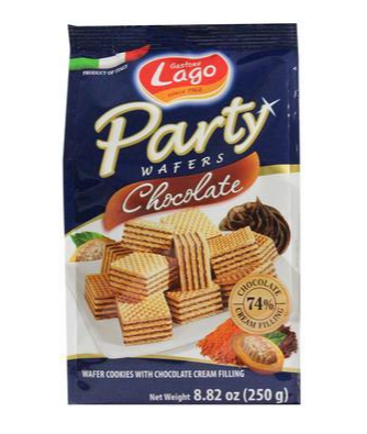 Lago Party Wafers Chocolate  (250G) - Papaya Express